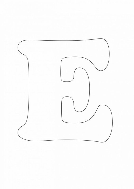 Трафарет букв для вырезания