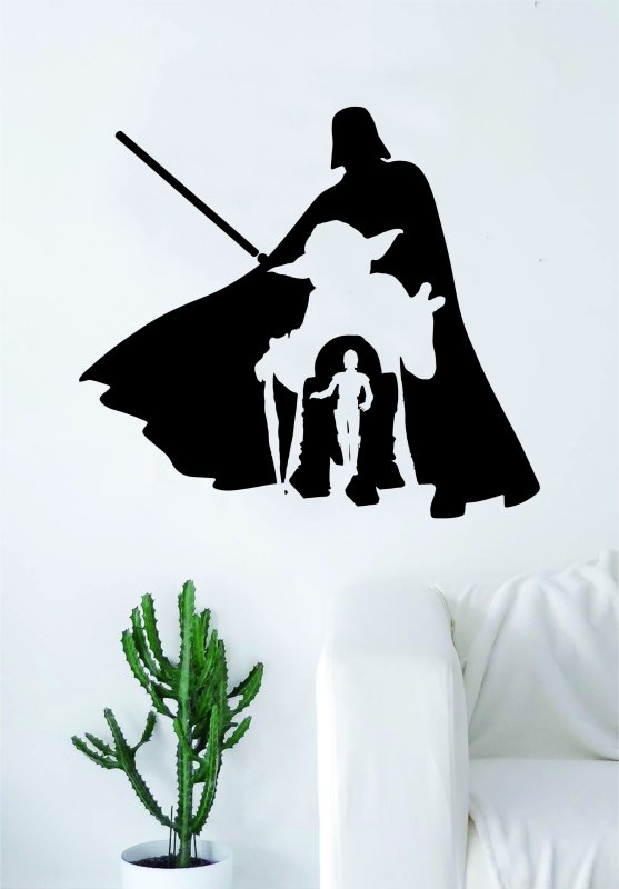 Наклейка Звездные войны на стену