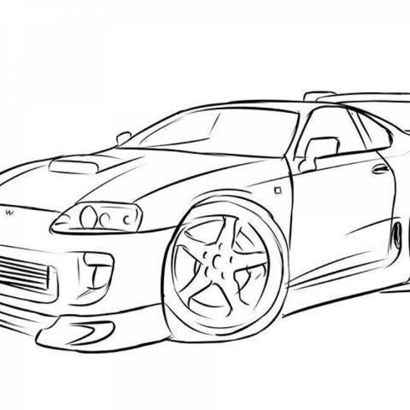 Раскраска Toyota Supra a80