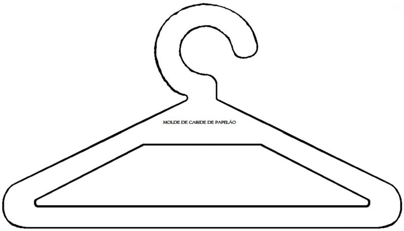 Плечики для одежды трафарет