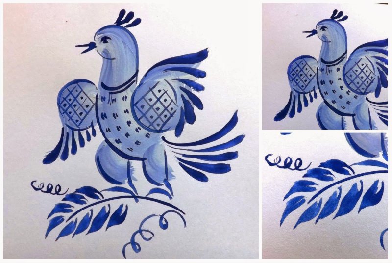 Искусство Гжели Городецкая роспись