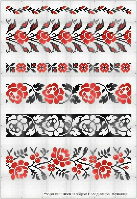 Вышивка крестом узоры