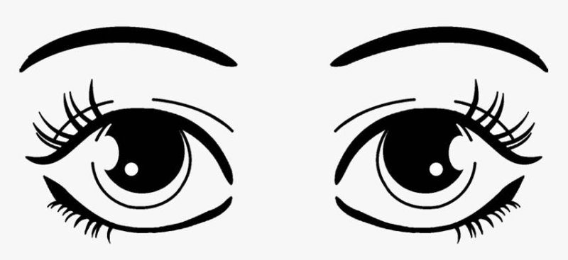 Глаза раскраска для детей