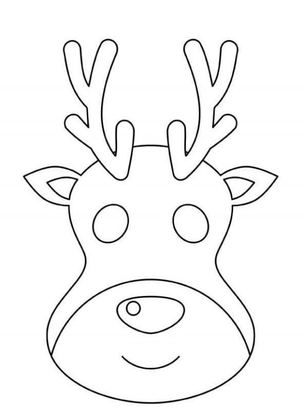 Маска оленя для детей