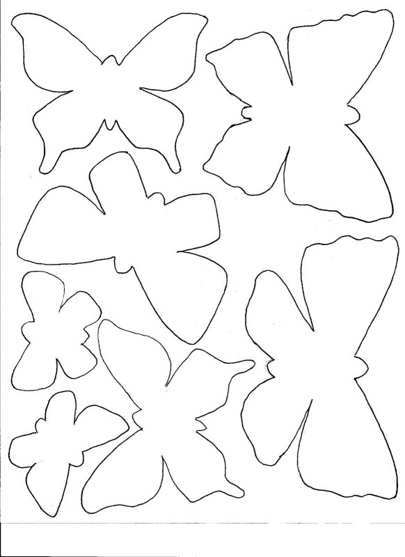 Цветы трафарет для вырезания