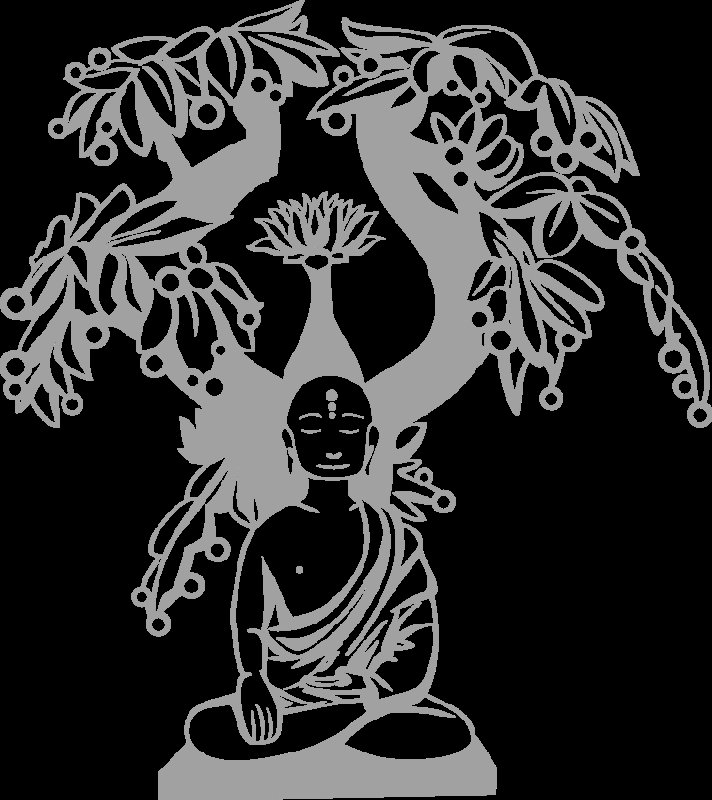 Будда трафарет