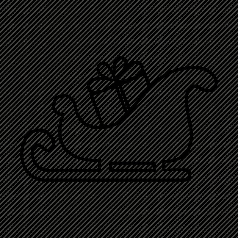 Санки трафарет