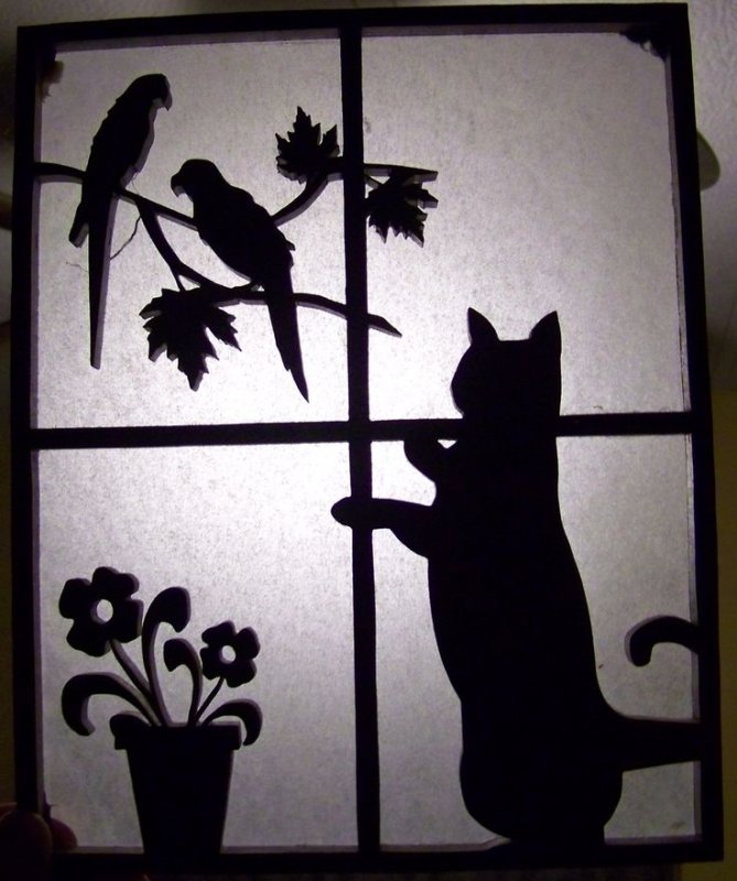 Силуэт кошки