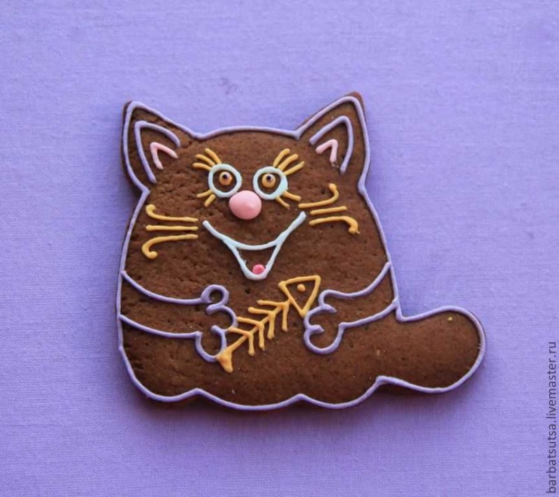 Пряник в виде тигра