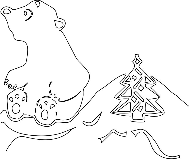 Новогодние шаблоны для вырезания