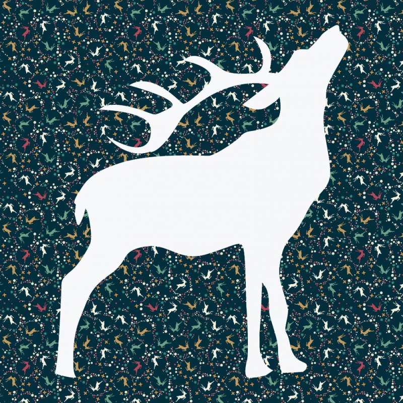 Трафарет "олени"