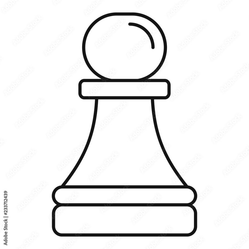 Шахматы фигуры контур