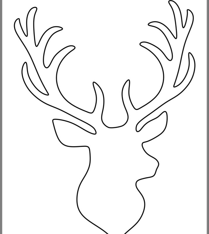 Трафарет "олени"