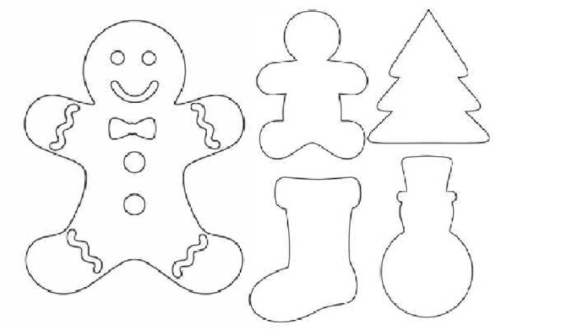 Трафареты для имбирного печенья