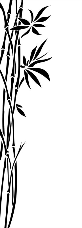 Трафареты для декора бамбук