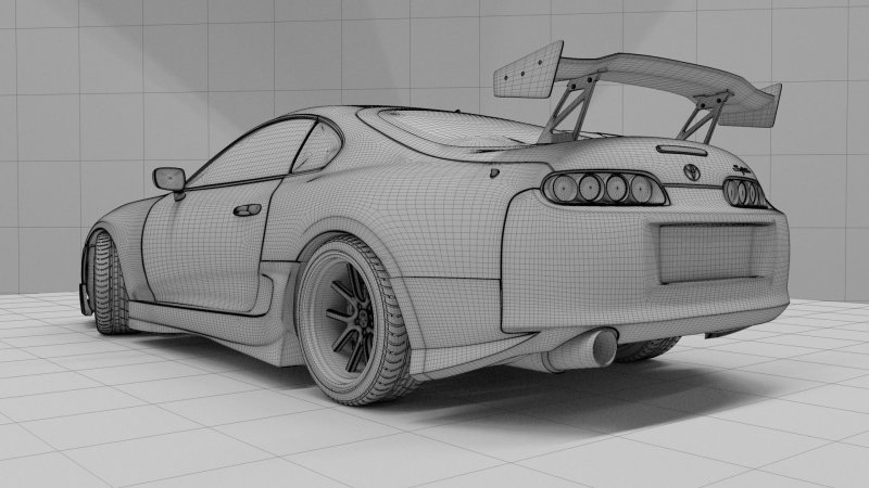 Toyota Supra a90 Blueprint
