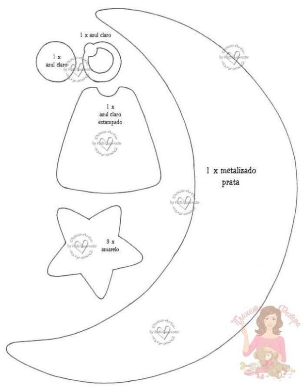 Выкройки игрушек для мобиля