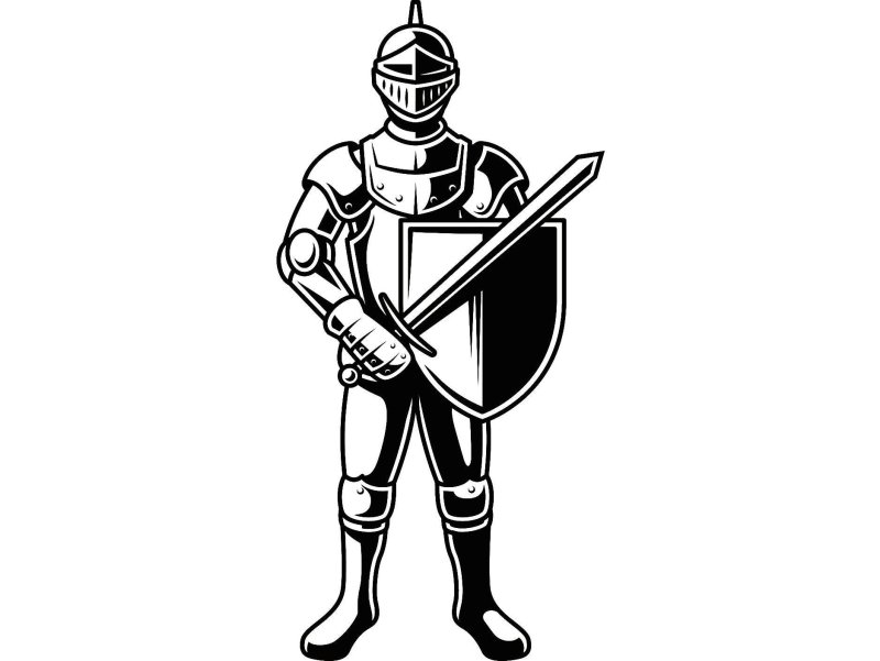 Векторные изображения рыцарей