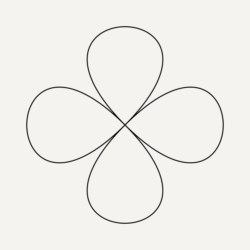 Трафарет цветочка