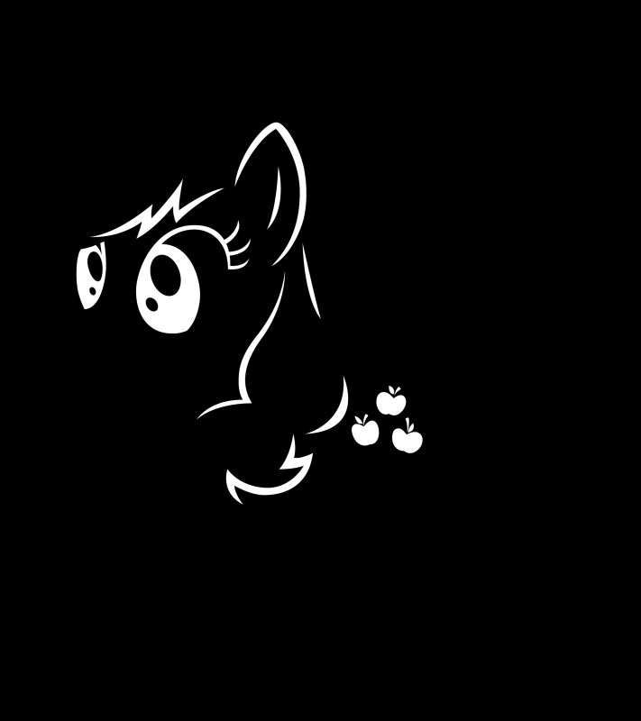 Трафарет пони