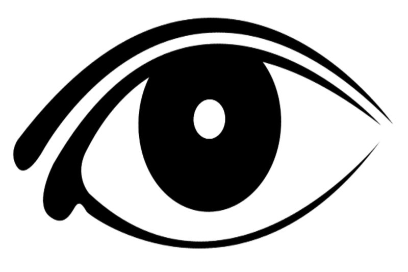 Глазки трафарет