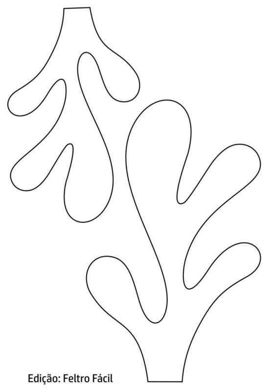 Водоросли шаблоны для аппликации