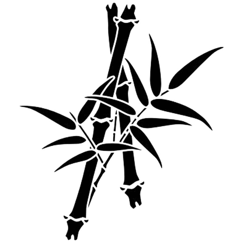 Трафарет бамбук