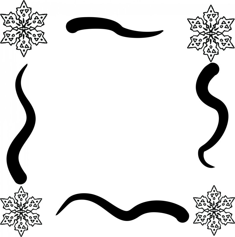 Новогодний узор для ворда