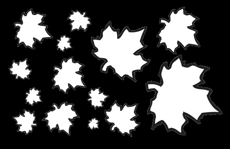 Кленовый лист раскраска