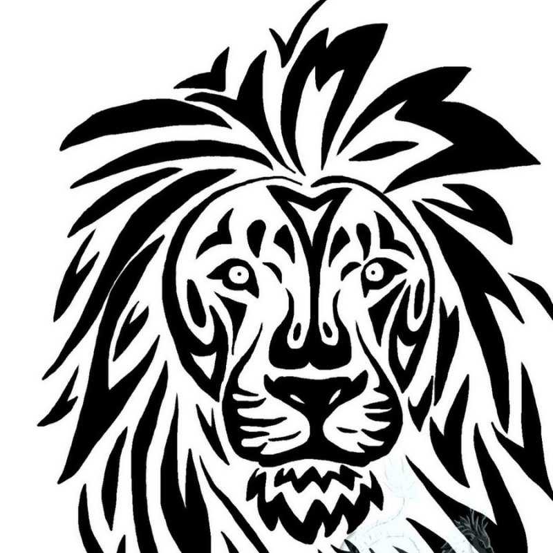 Трафарет Льва
