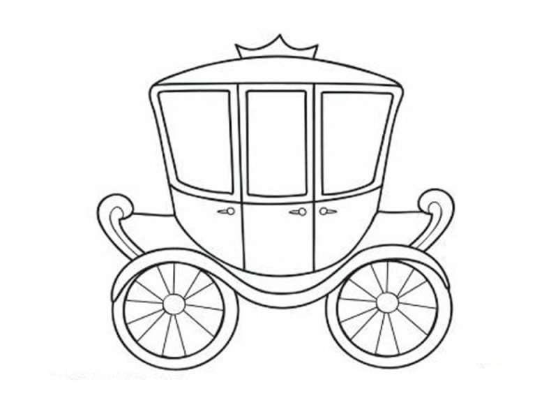 Карета трафарет