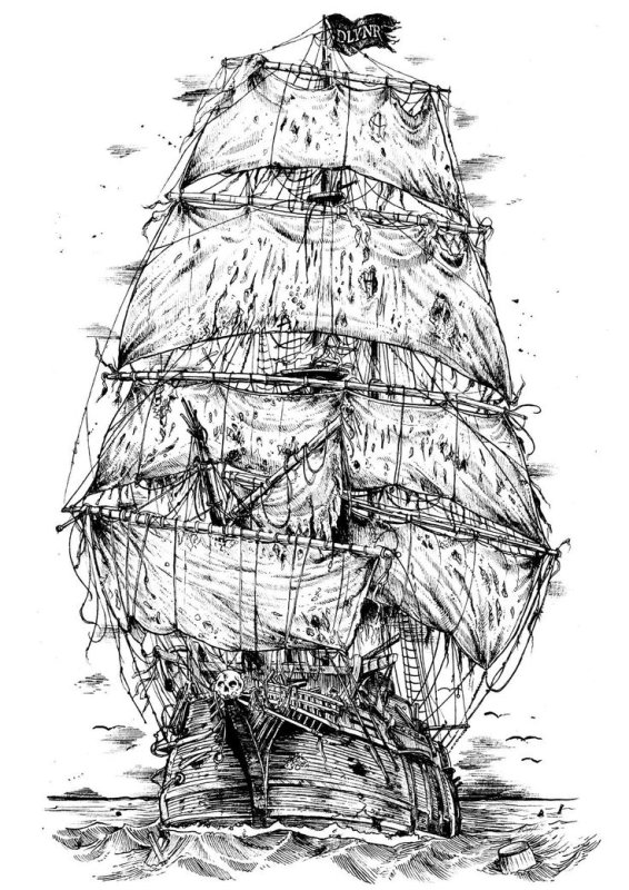 Корабль "Летучий голландец"