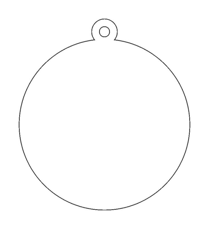 Трафарет шары для вырезания