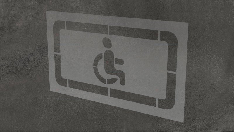 Разметка парковка для инвалидов 1.24.3