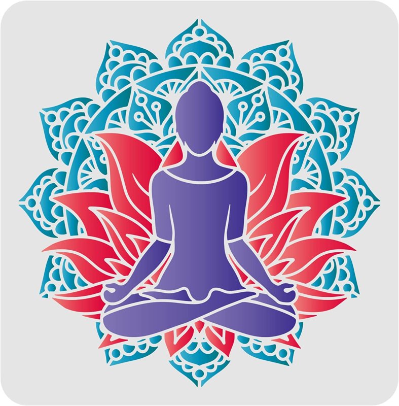 Будда с лотосом картина