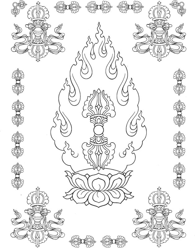 Ваджра тибетский символ