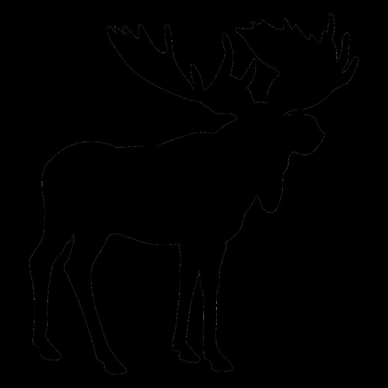 Лось силуэт