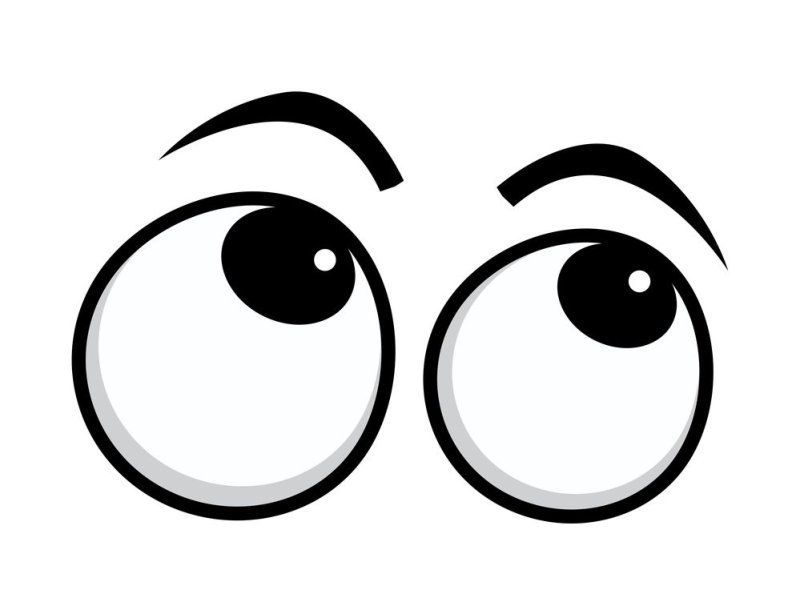 Глаза мультяшные