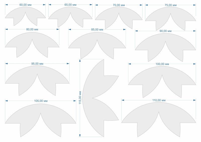 Бант трафарет