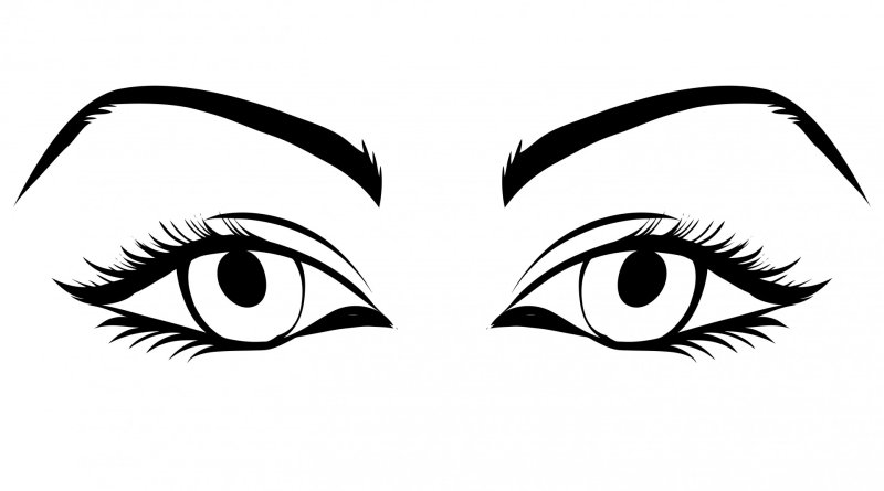 Глаз контур