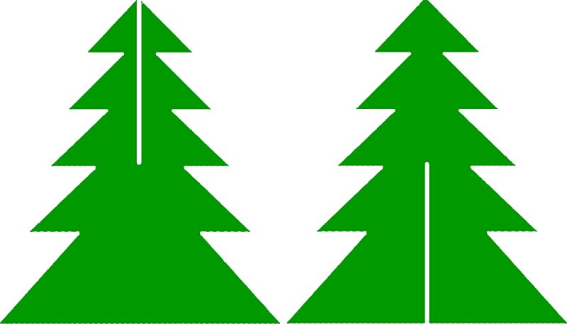 Трафарет "елка"