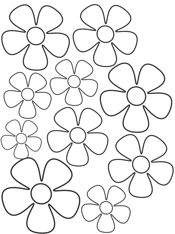 Заготовка цветок для аппликации