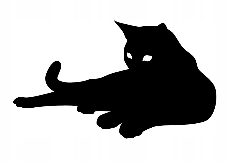 Силуэты кошек на стену