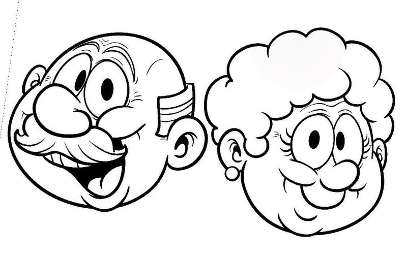 Маска для раскрашивания для детей