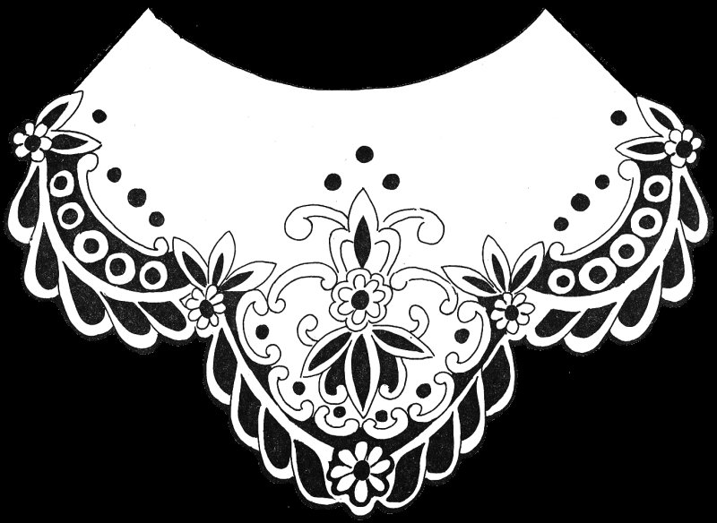 Кружевной воротник Ришелье