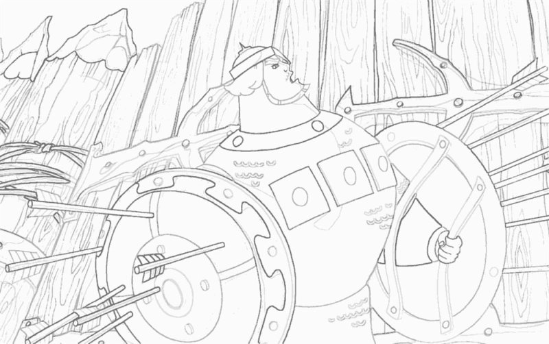 Раскраска богатырь Добрыня Никитич