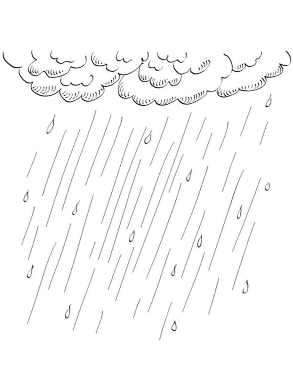 Дождь рисунок