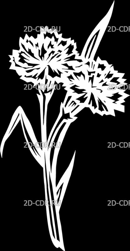 Трафарет гвоздики