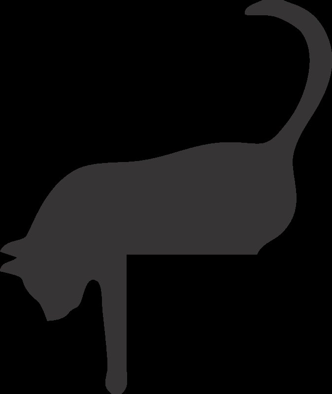 Силуэт кошки