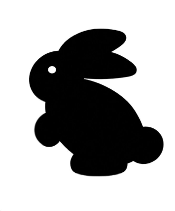 Силуэт зайчика